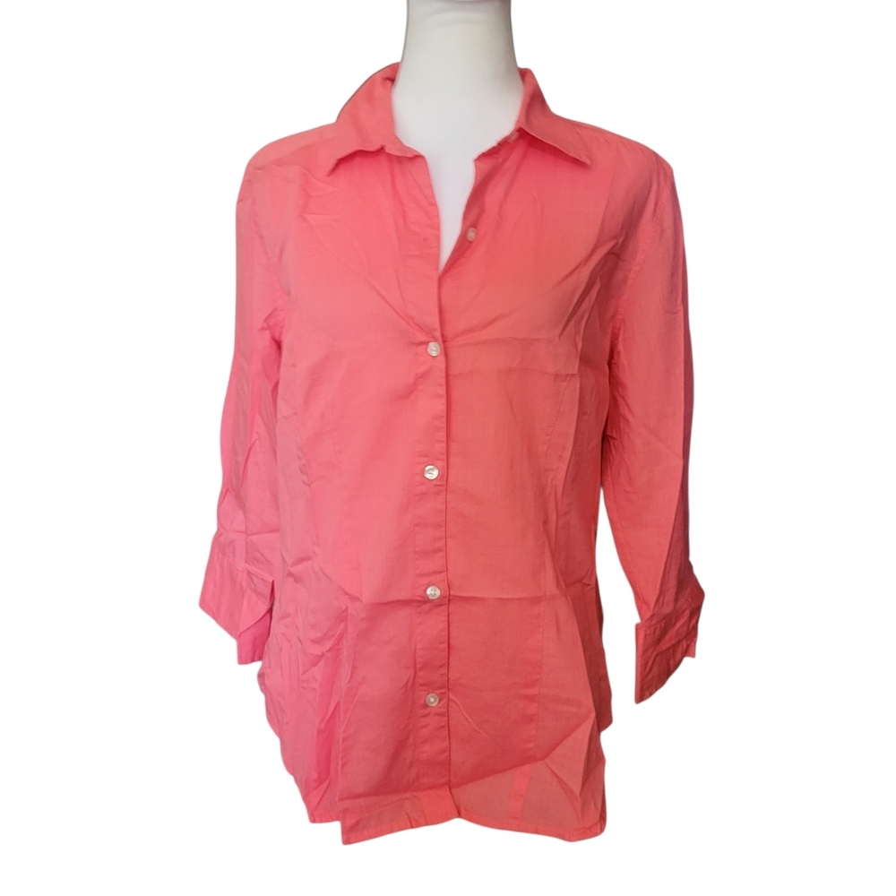 Gap Button Down Shirt Red sz L